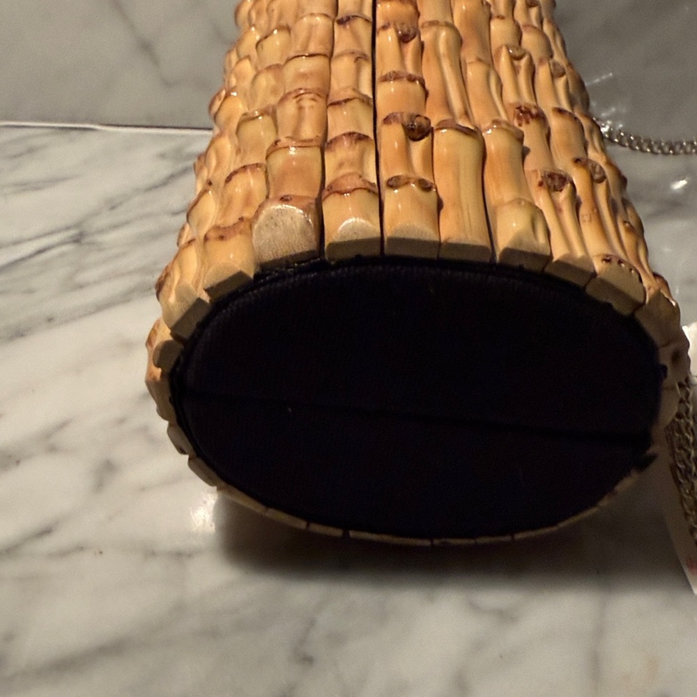 Talbots Bamboo-Style Chain Shoulder Clutch - Picture 6 of 9